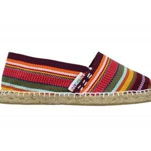 Alpargatus CLASSIC ESPADRILLES STRIPES MULTI RED (Sz 7.5 US)